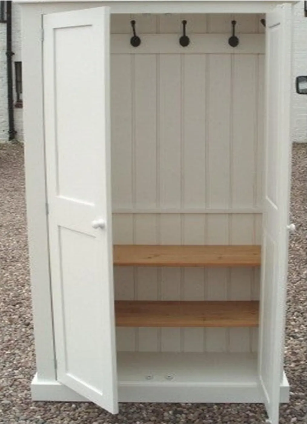 15a. **150 cm Medium Height 2 door Storage Cupboard with Hooks and Shelves (35 cm deep) 📢 ADD TO CART to UNLOCK TODAYS DEAL