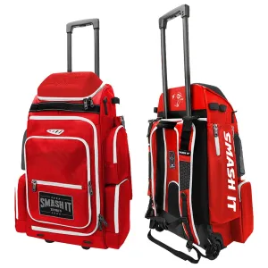 2025 Smash Ops Lil’ Guerrilla Hybrid Roller/Bat Pack Bag - Red/White