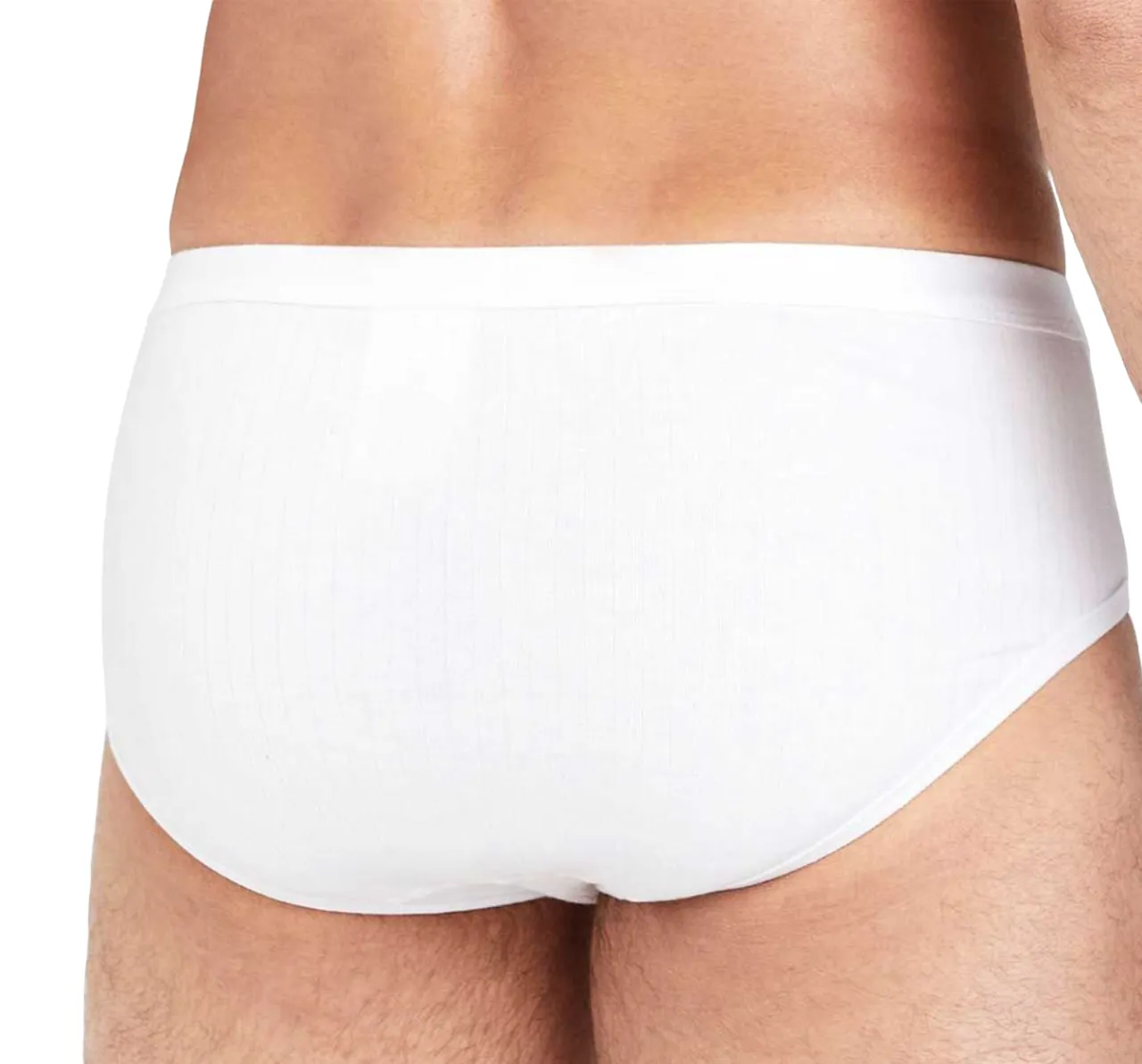 6 x Jockey Mens Y-Front Rib Brief Underwear - White