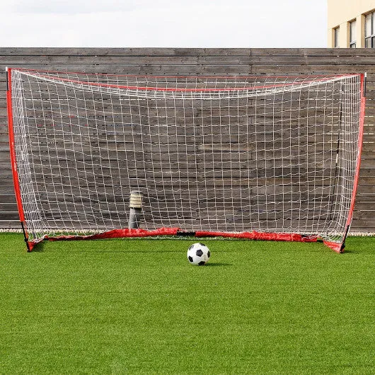 6/8/12 Feet Durable Bow Style Soccer Goal Net with Bag-12' x 6'