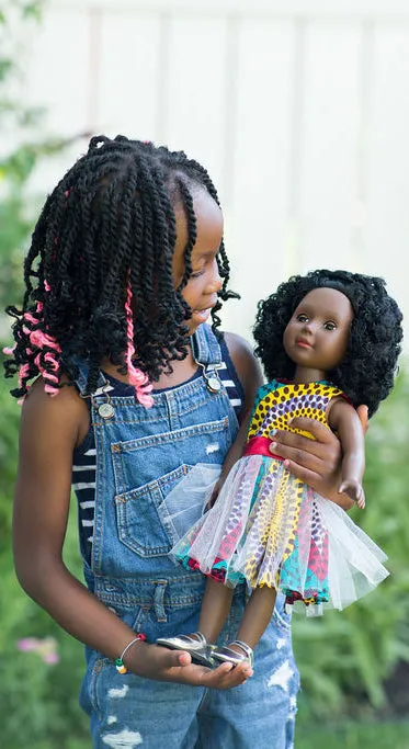 A Dark Brown Skin Tone Doll