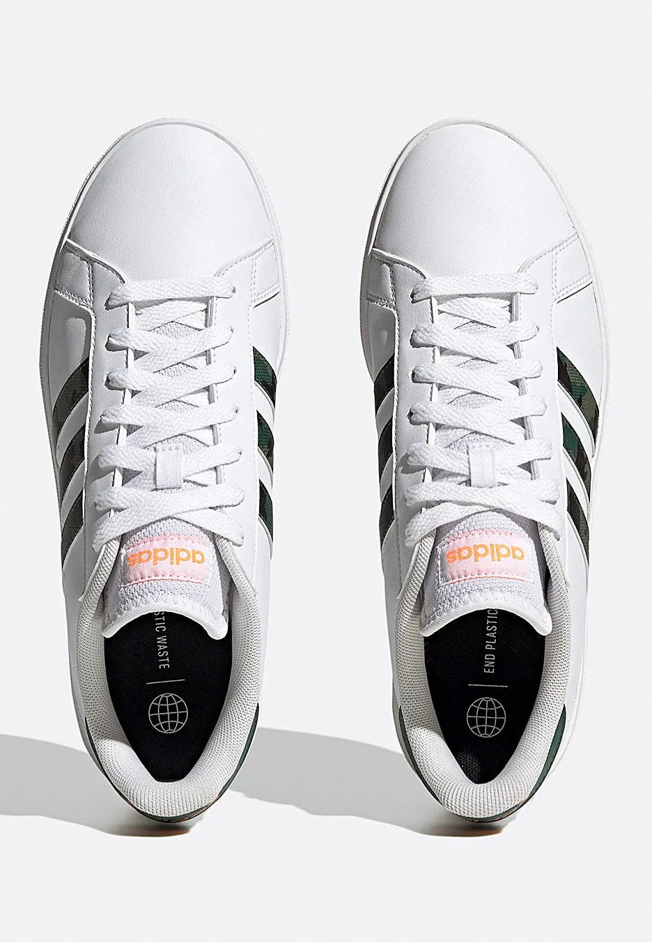 Adidas - Grand Court Base 2.0 Ftwwht/Ftwwht/Scrora - Shoes