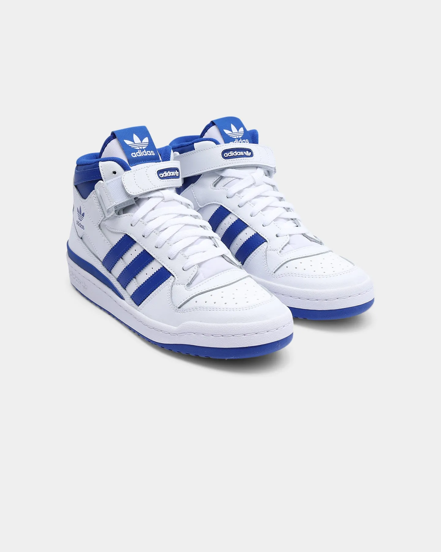 Adidas Men's Forum Mid Cloud White / Royal Blue / Cloud White