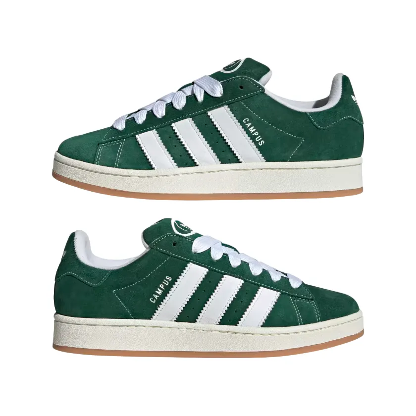 Adidas Originals scarpa sneakers da uomo Campus 00S H03472 verde-bianco