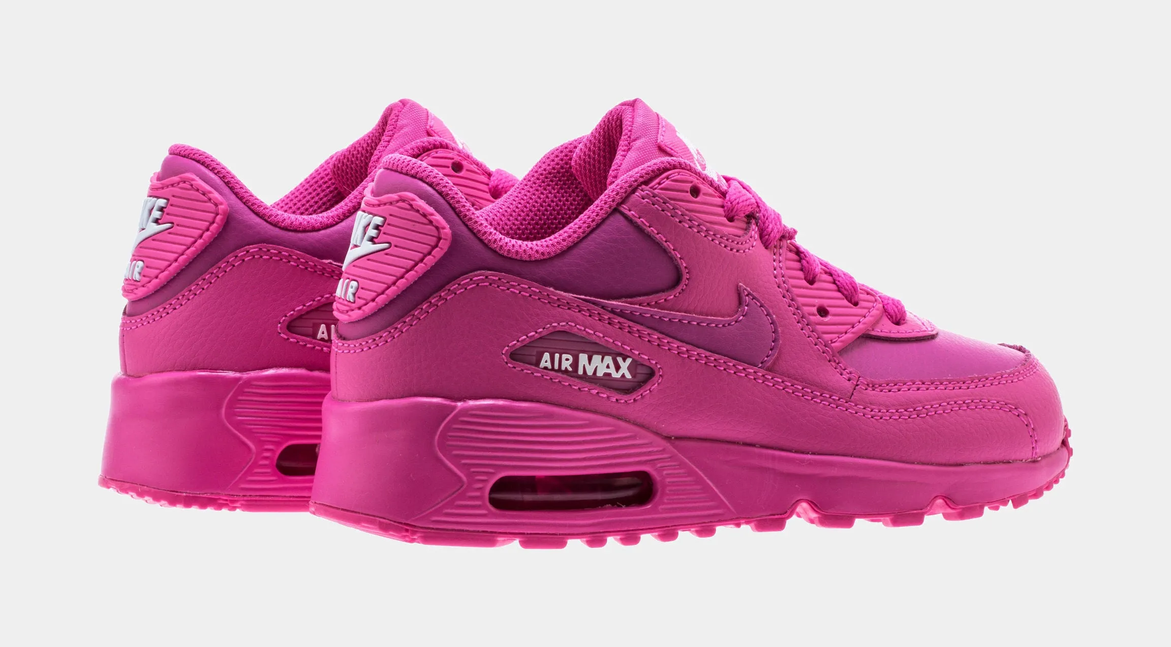 Air Max 90 Preschool Lifestyle Shoes (Pink/White)