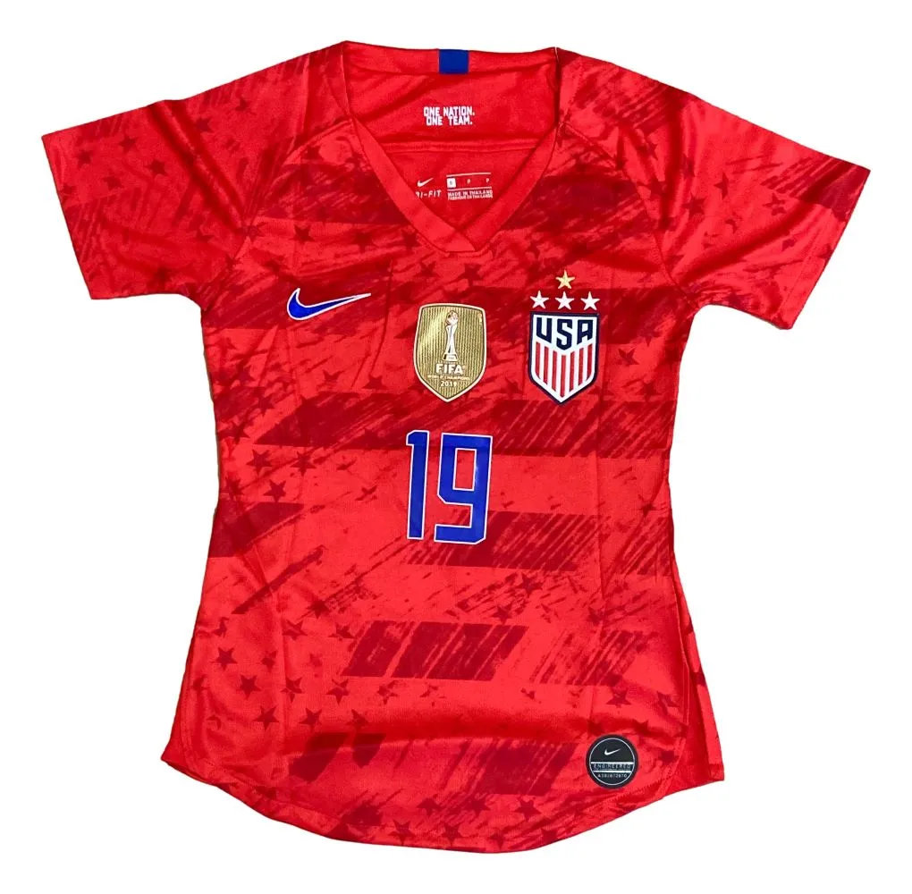 Alex Morgan Signed 2019/20 Nike USA Women's Champions Small Soccer Jersey BAS