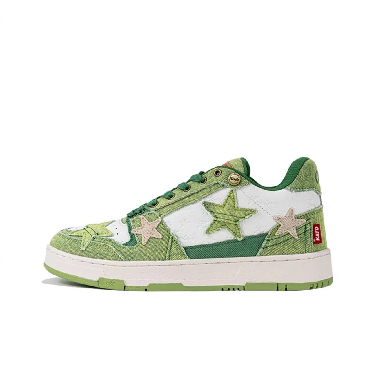 Avocado Green Denim Sneakers