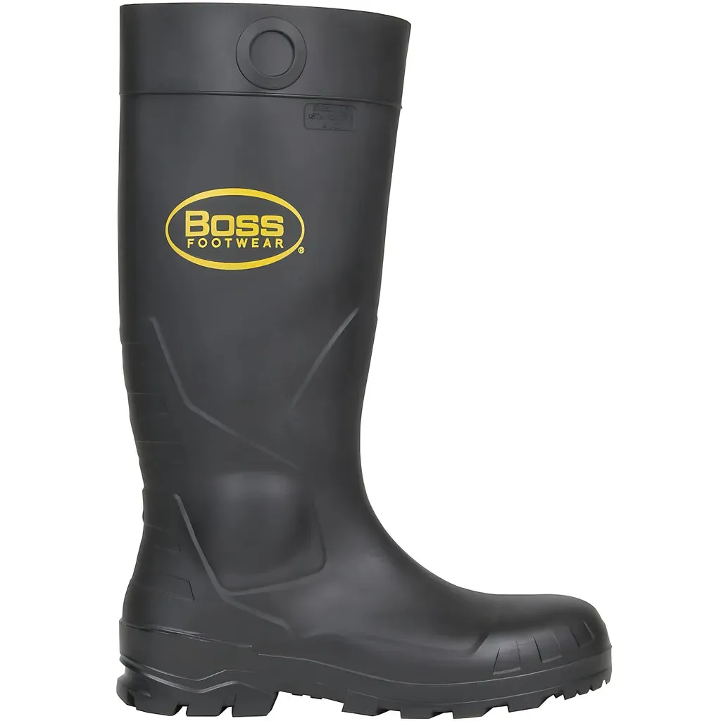 Boss 383-820/11 Black PVC Full Safety Steel Toe and Midsole Boot