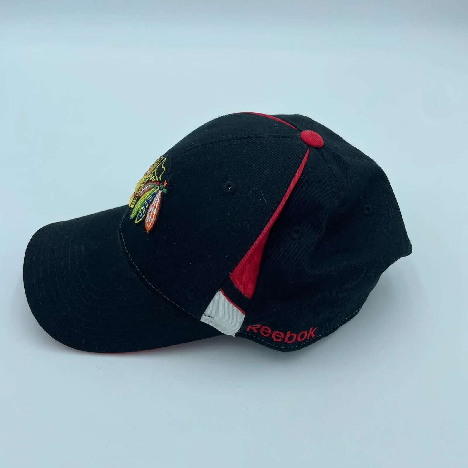 Chicago Blackhawks NHL Reebok Basic Black/Red Cap Adjustable Headwear