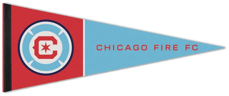 Chicago Fire FC Official MLS Soccer Team Logo Premium Felt Collector's Pennant - Wincraft