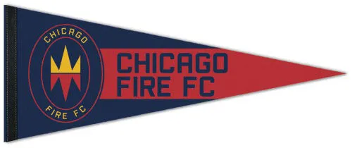 Chicago Fire FC Soccer Official MLS Soccer Team Logo Premium Felt Collector's Pennant - Wincraft