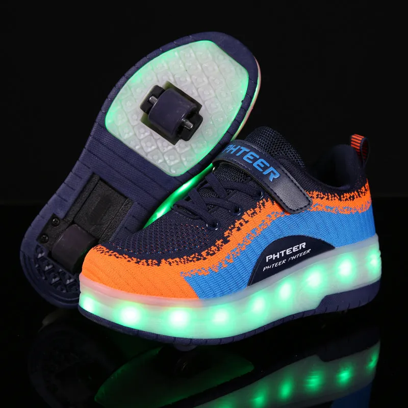 Children's Lighted Smooth-wheeled Heelys