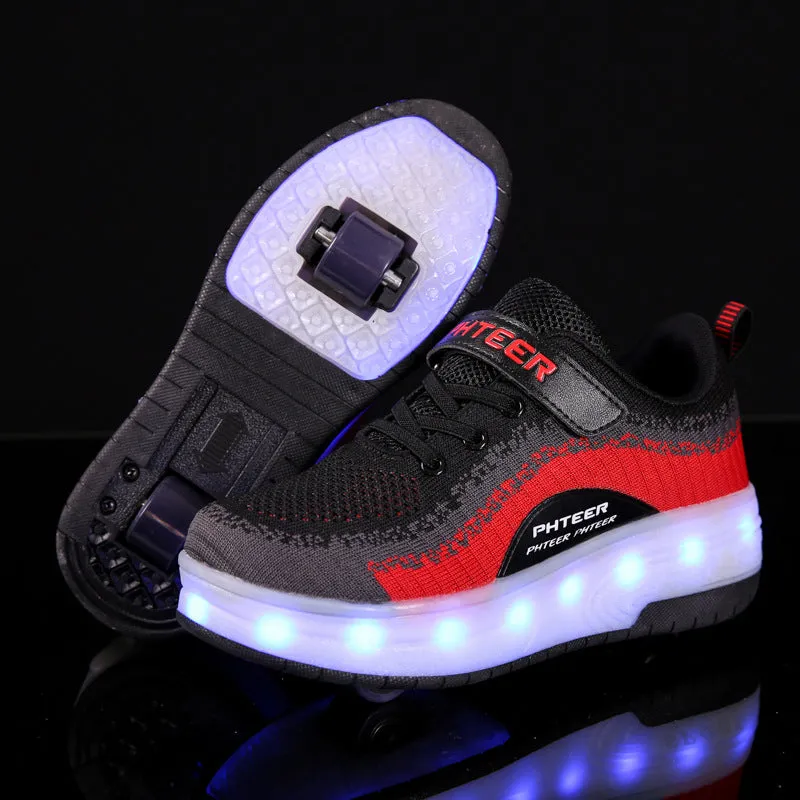 Children's Lighted Smooth-wheeled Heelys