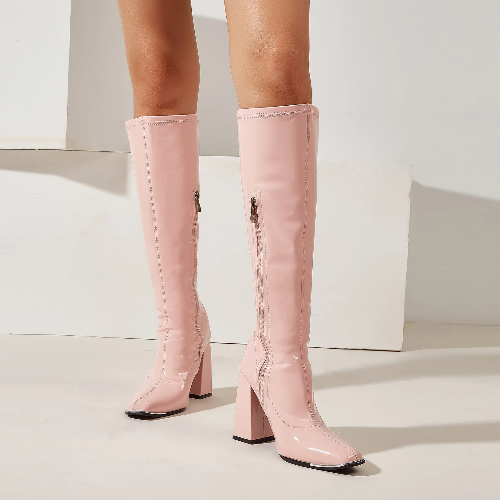 Chunky Heeled Boots