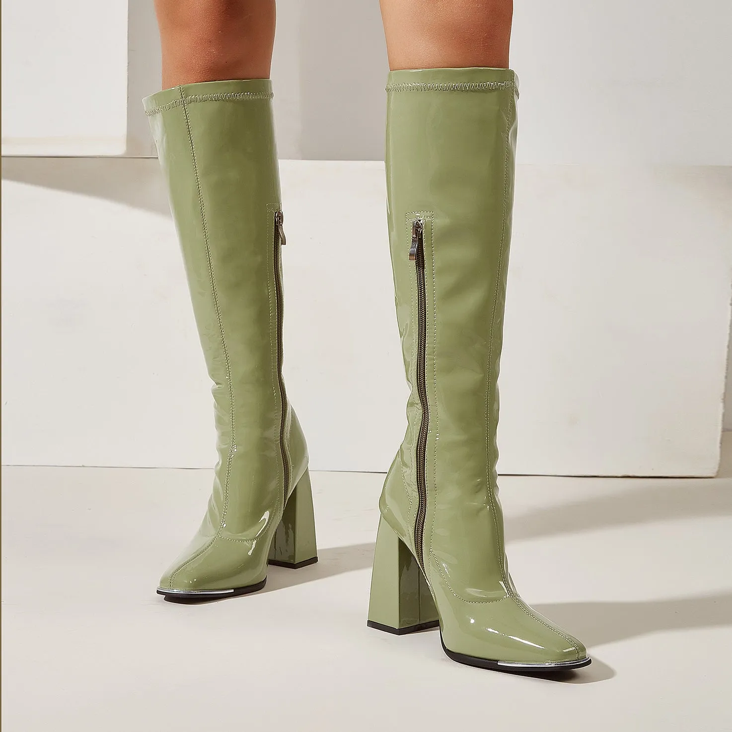 Chunky Heeled Boots