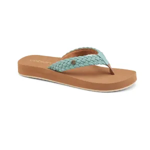 Cobian Womens Braided Bounce Seafoam Sandals