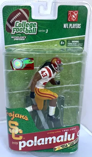 College Football series 3 TROY POLAMALU variant/chase action figure (USC Trojans) by McFarlane Toys