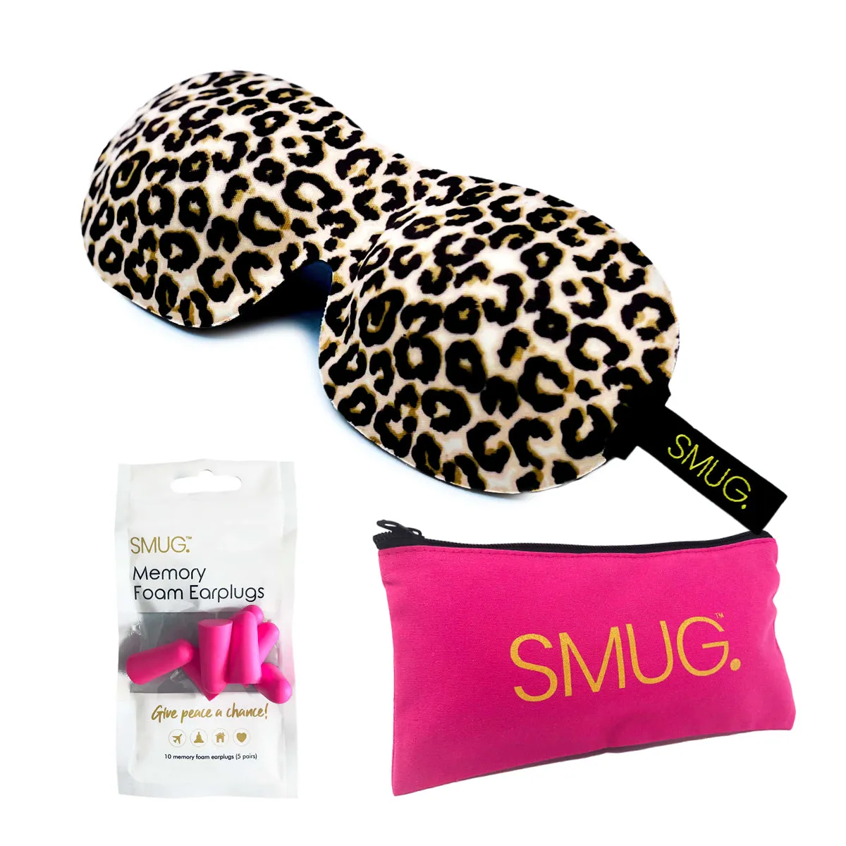 Contoured 3D Blackout Sleep Mask - Animal Print