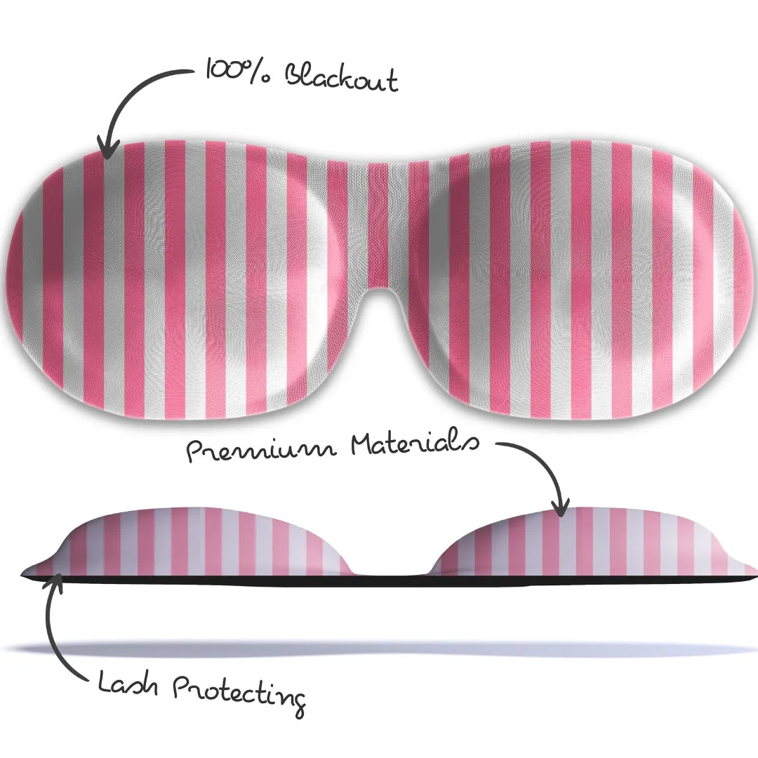 Contoured 3D Blackout Sleep Mask - Candy Shop Print