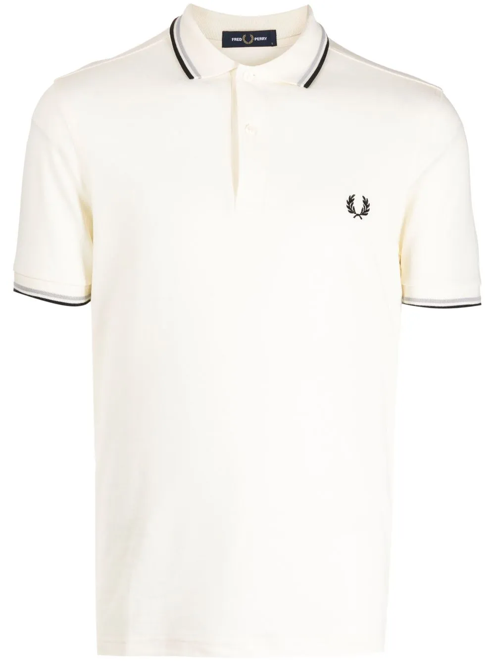 contrast-trim cotton polo shirt