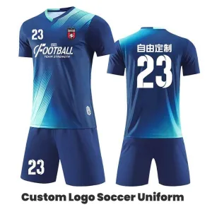 Custom Team Logo Soccer Jerseys Uniforms