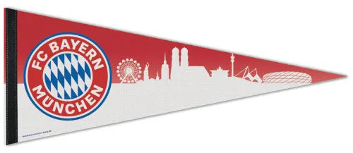 FC Bayern Munich Skyline-Style Bundesliga Soccer Premium Felt Collector's Pennant - Wincraft