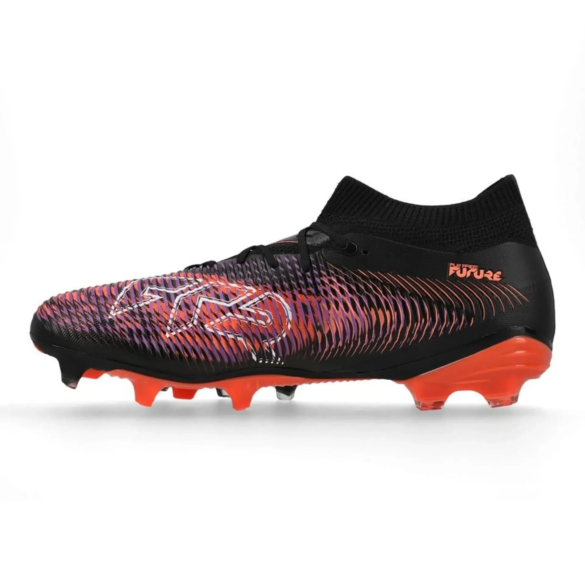 Future 8 Match FG/AG Firm Ground/Artificial Ground- Puma Black-Puma White-Glowing Red