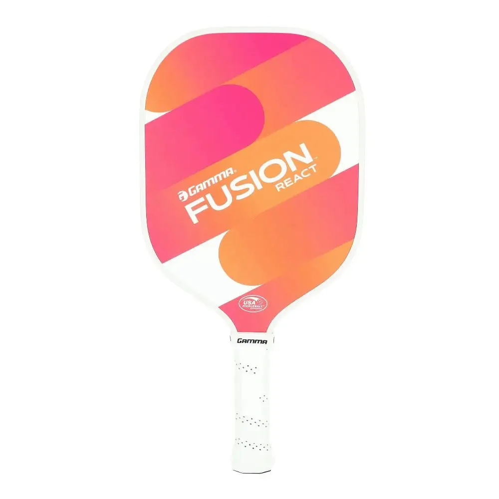 GAMMA Sports Fusion React Pickleball Paddle - Orange/Pink