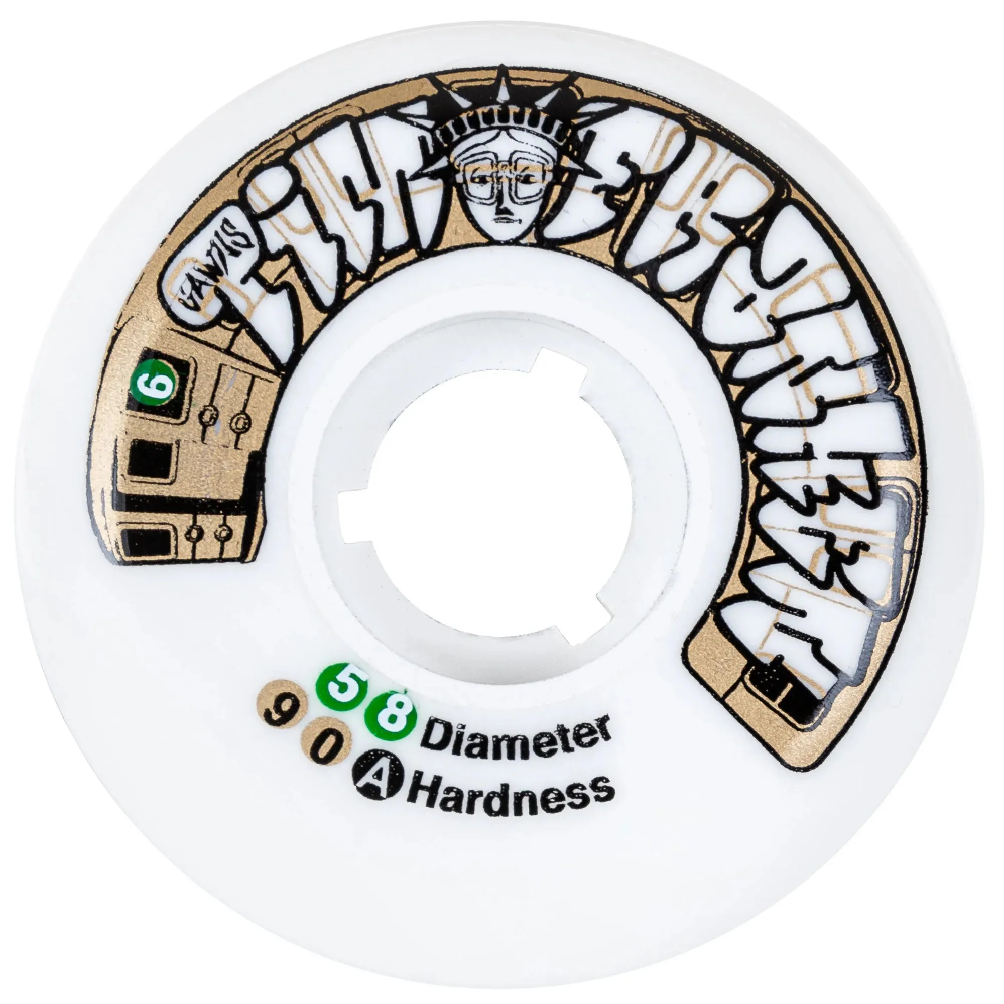 Gawds Tim Franken II Aggressive Inline Wheels - White/White (Set of 4)