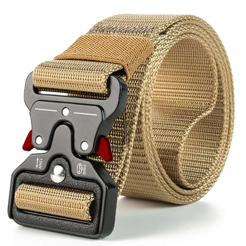 genuine tactical belt quick release outdoor military belt soft real nylon sports accessories men