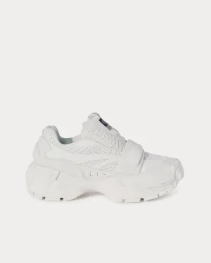 Glove Leather White Slip On Sneakers