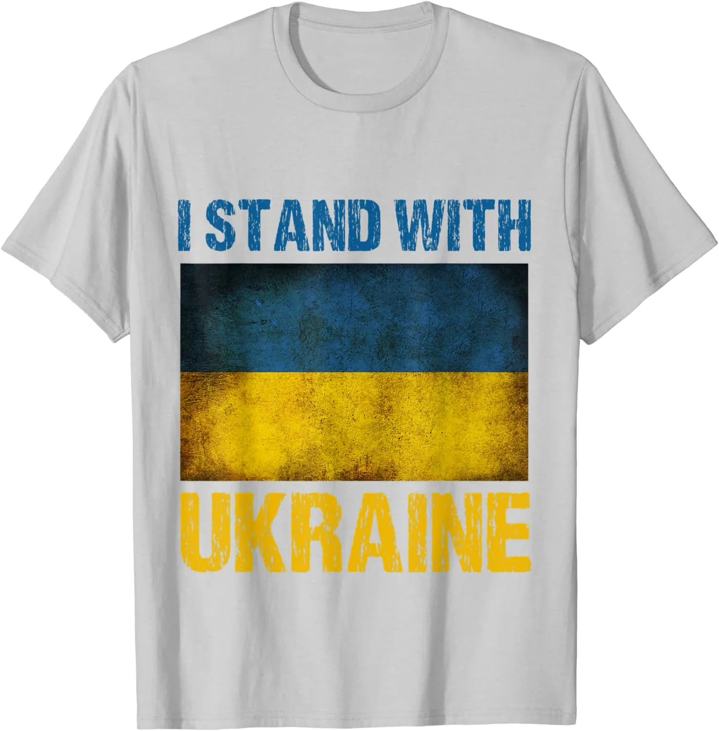 I Stand with Ukraine Ukrainian Flag T-Shirt