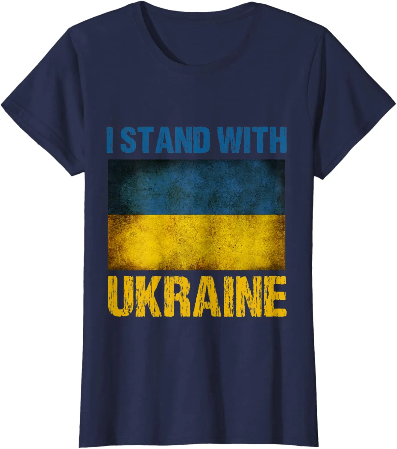 I Stand with Ukraine Ukrainian Flag T-Shirt