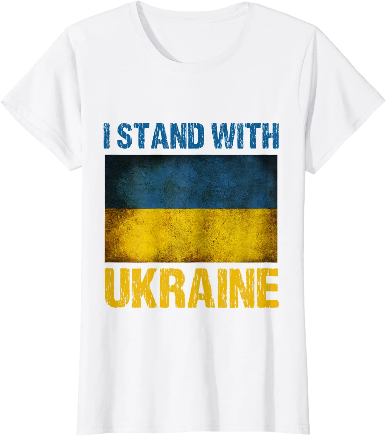 I Stand with Ukraine Ukrainian Flag T-Shirt