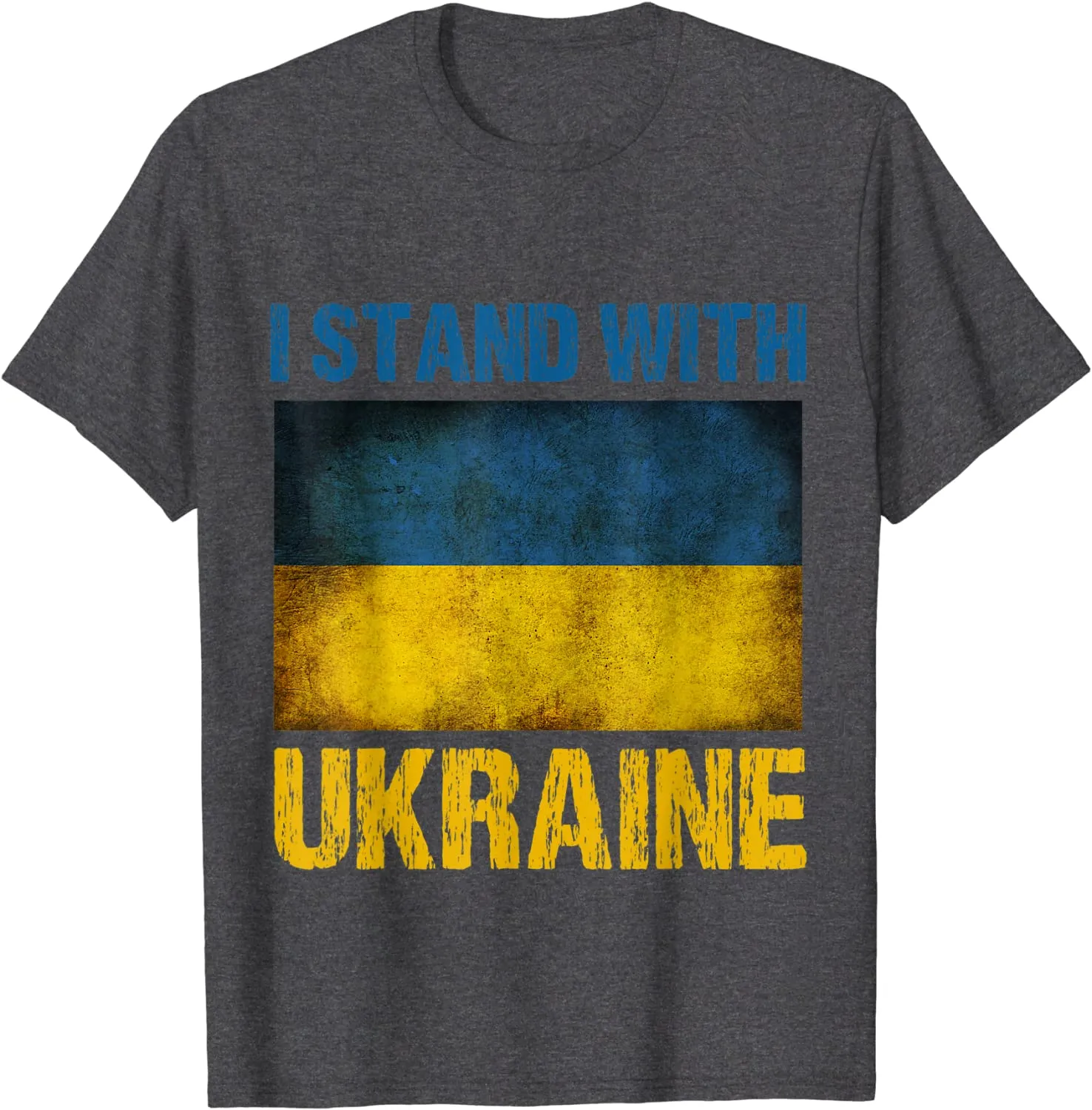 I Stand with Ukraine Ukrainian Flag T-Shirt