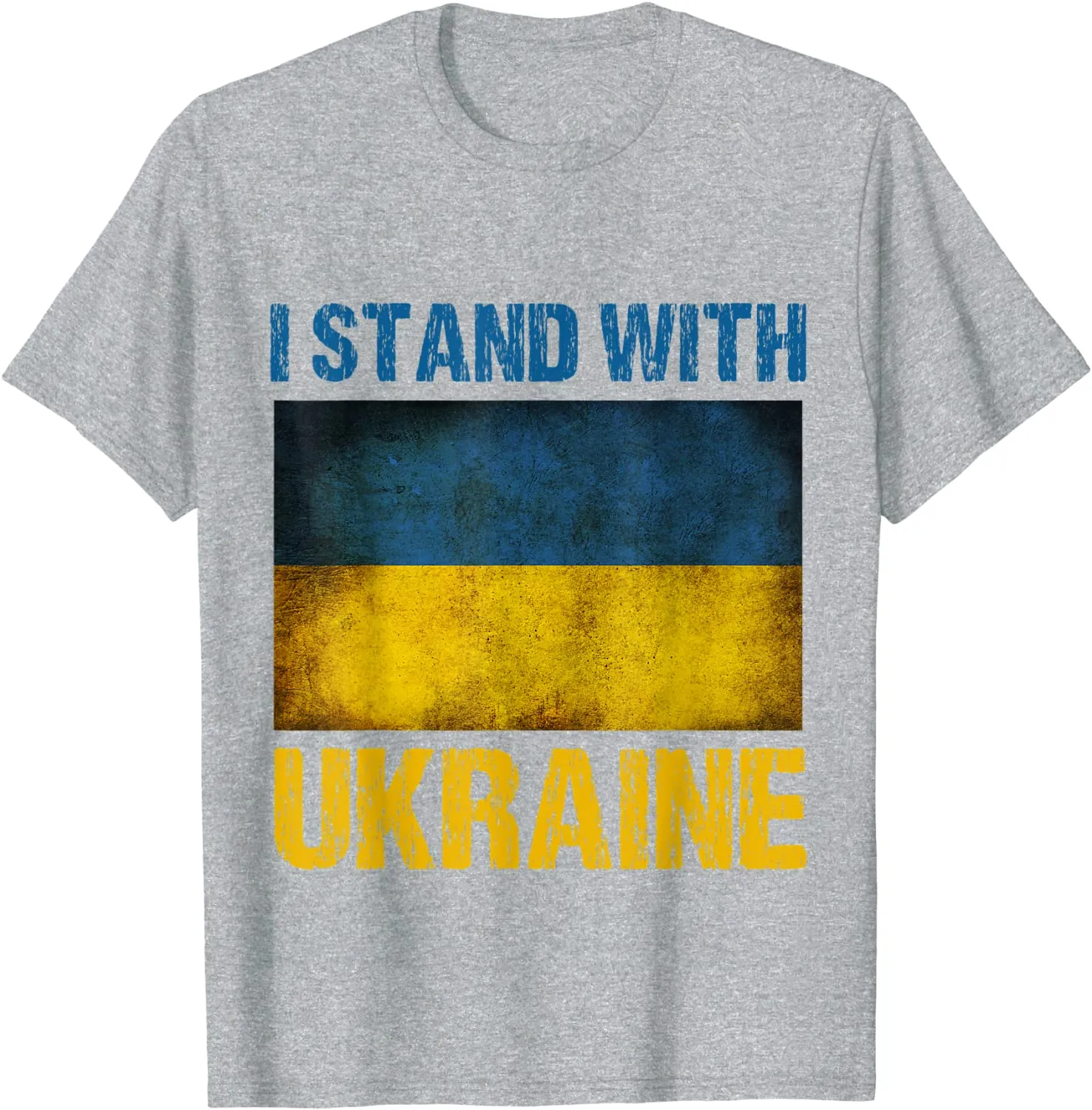 I Stand with Ukraine Ukrainian Flag T-Shirt