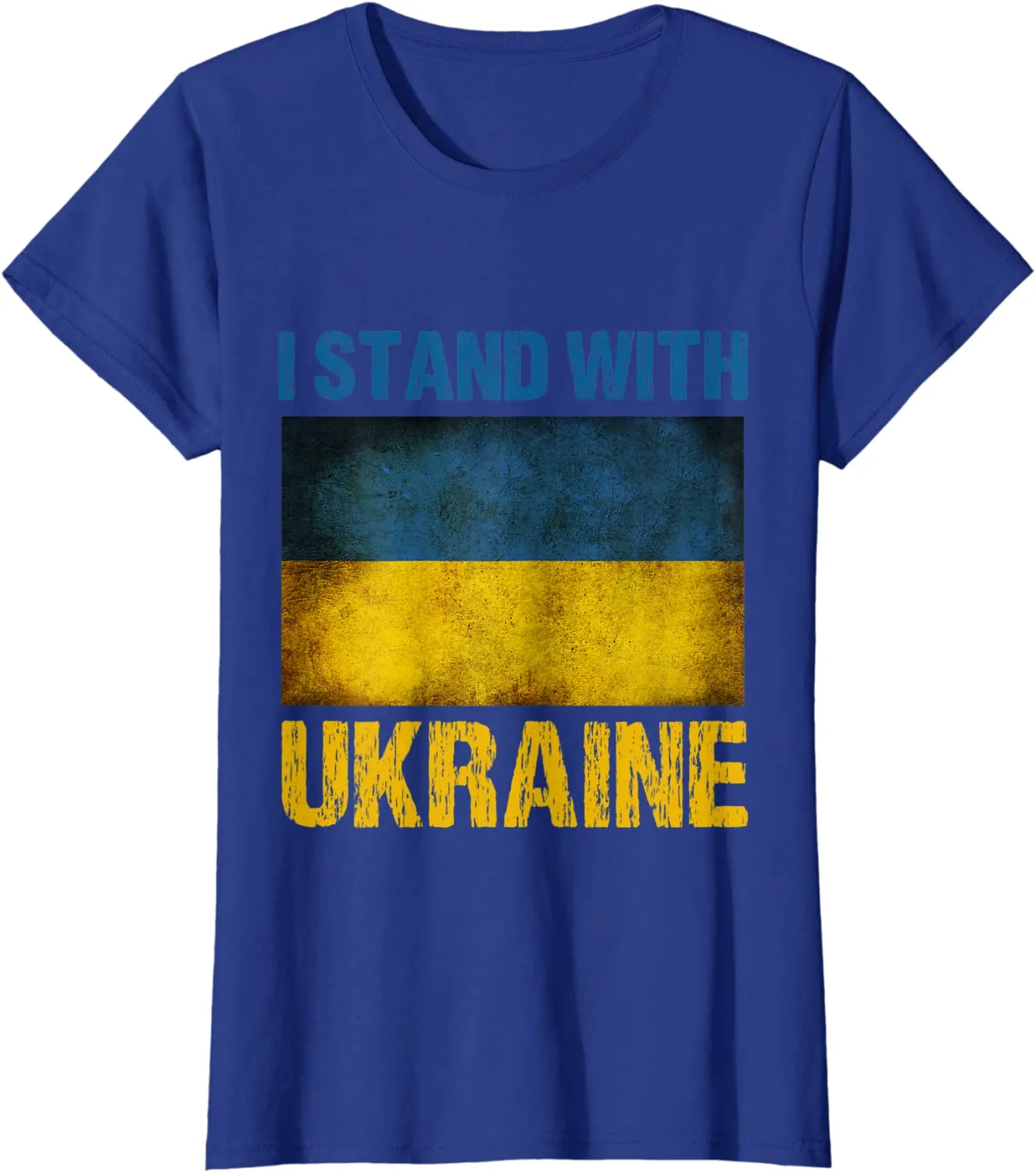 I Stand with Ukraine Ukrainian Flag T-Shirt