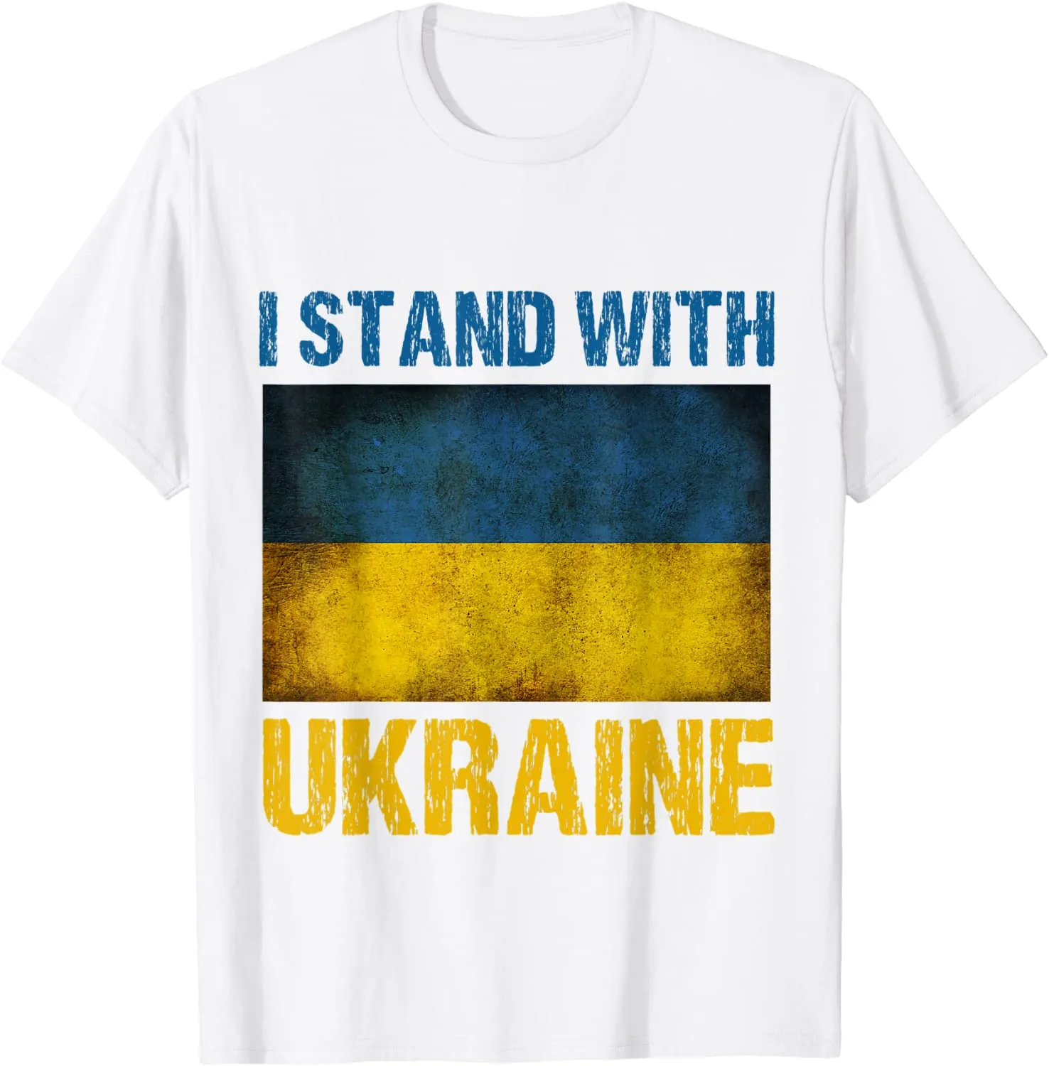 I Stand with Ukraine Ukrainian Flag T-Shirt