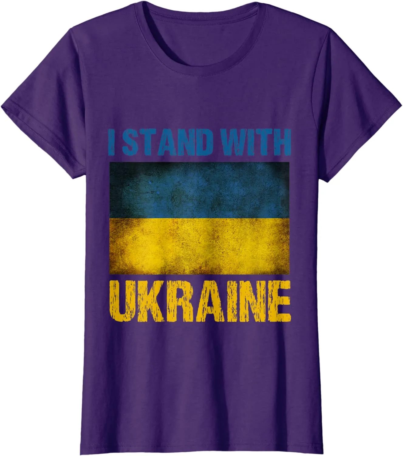 I Stand with Ukraine Ukrainian Flag T-Shirt