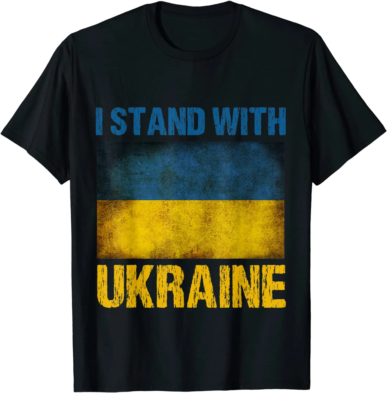 I Stand with Ukraine Ukrainian Flag T-Shirt