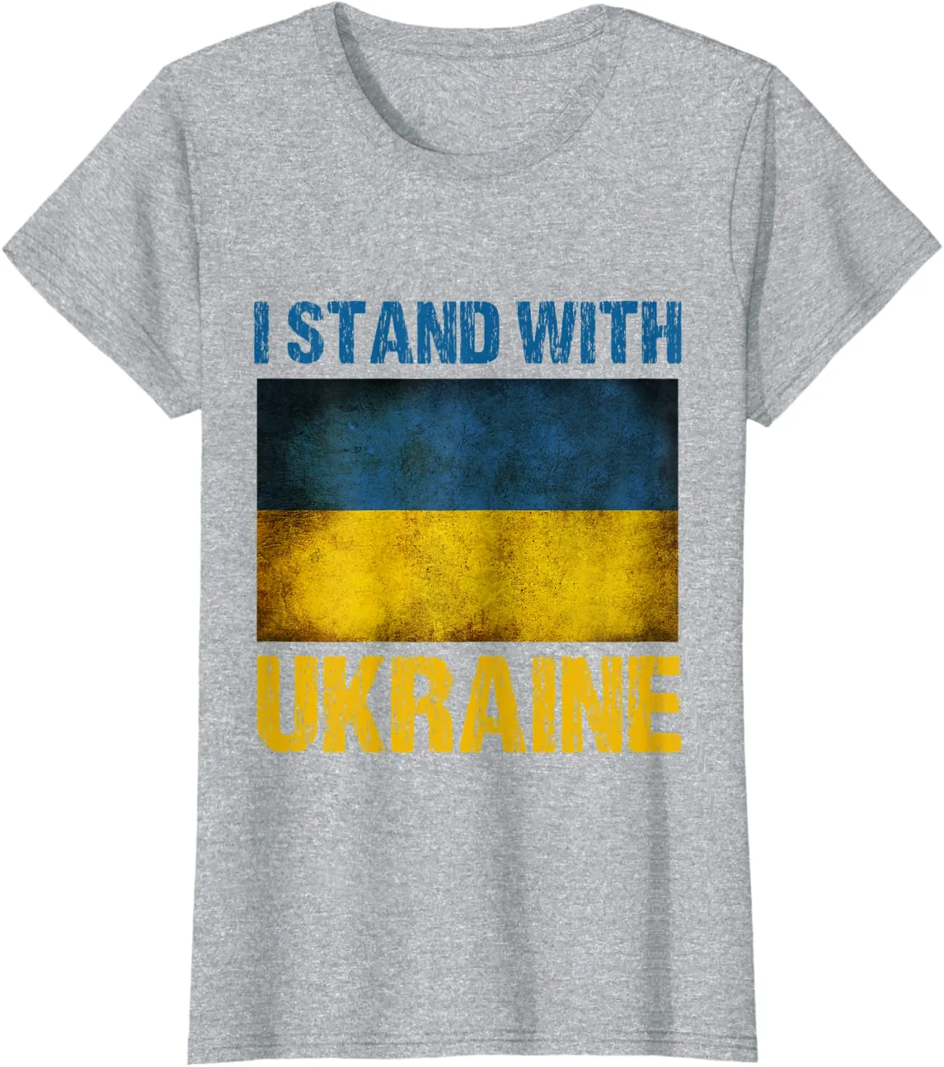 I Stand with Ukraine Ukrainian Flag T-Shirt