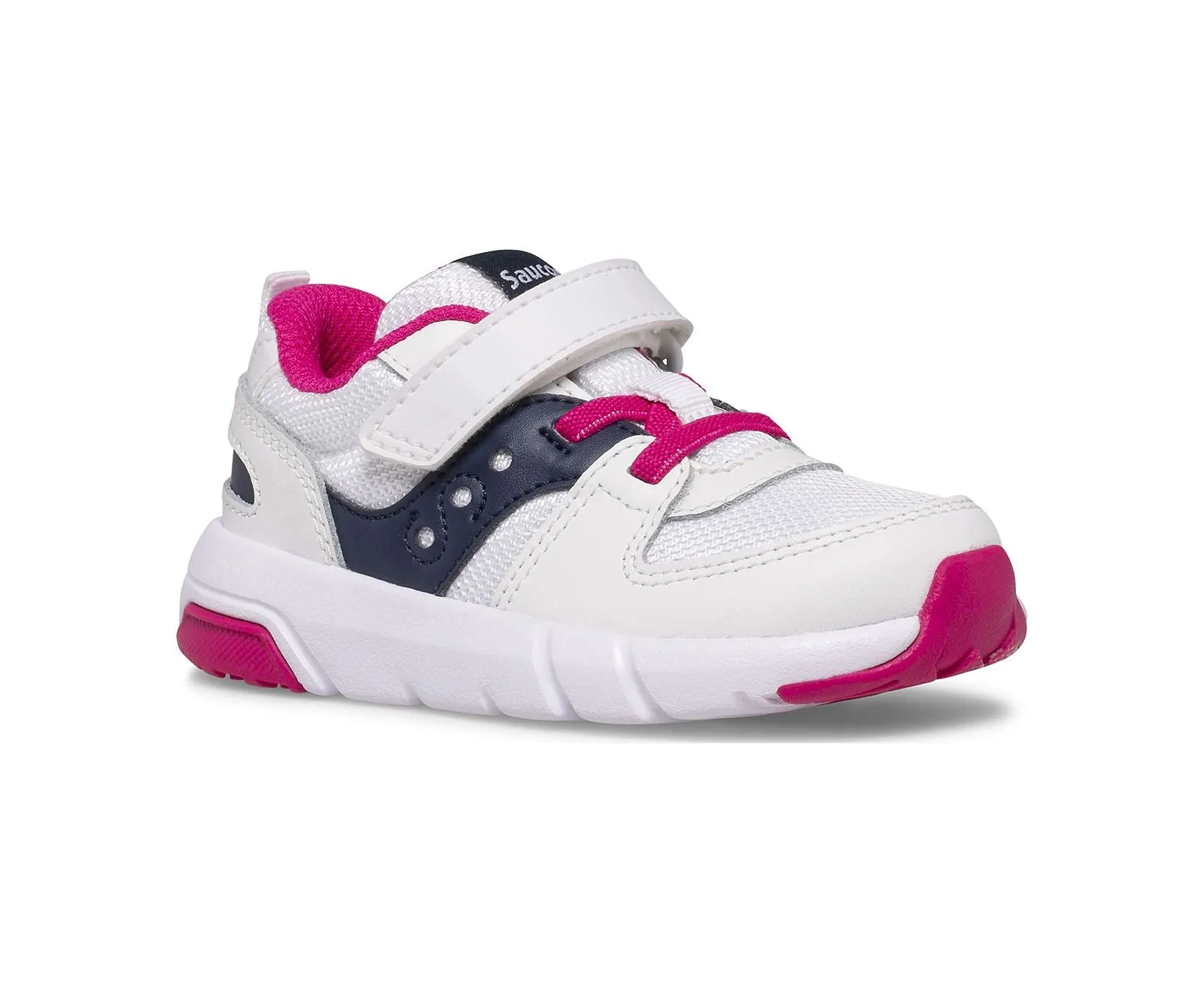 Jazz Lite 2.0 Kid's A/C Sneaker - White/Navy/Pink