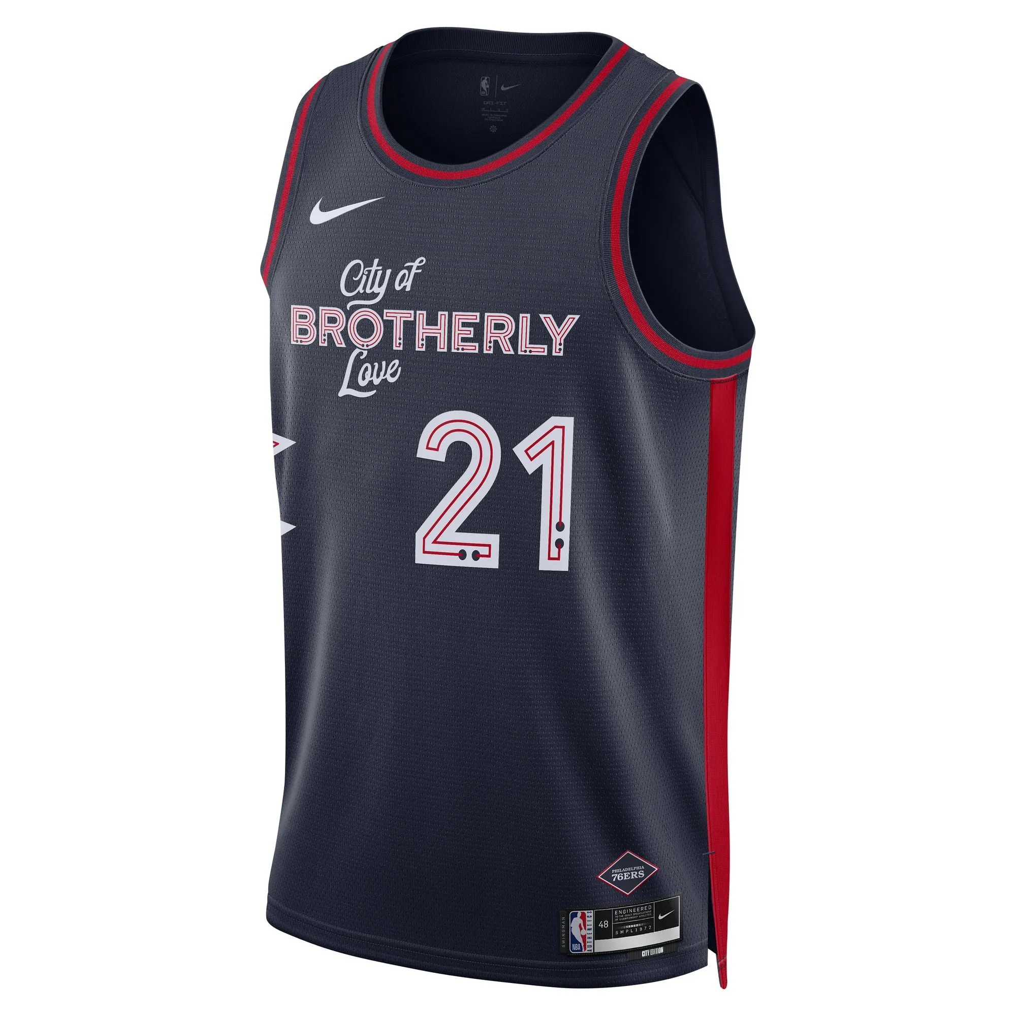 Joel Embiid Philadelphia 76ers Jersey City Edition 2023/24