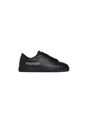 Kids Grape Leather Sneakers—black