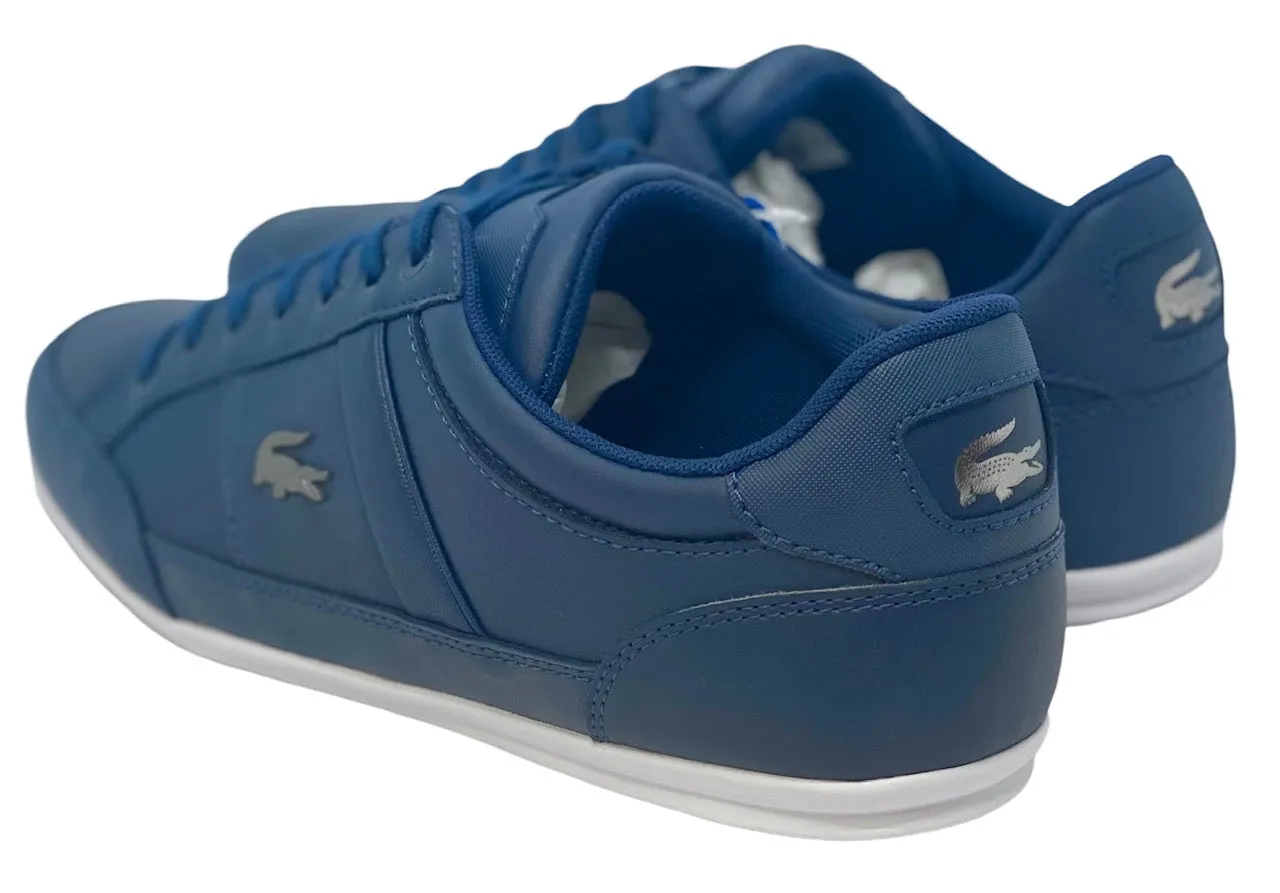 Lacoste Mens Chaymon Nappa Leather Shoes - Navy / White - 7-37CMA0094092