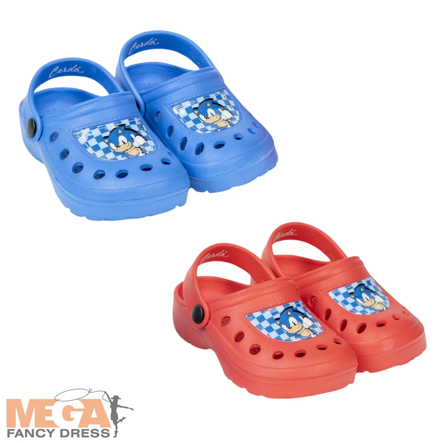 Licensed Boys Sonic The Hedgehog Character Clogs