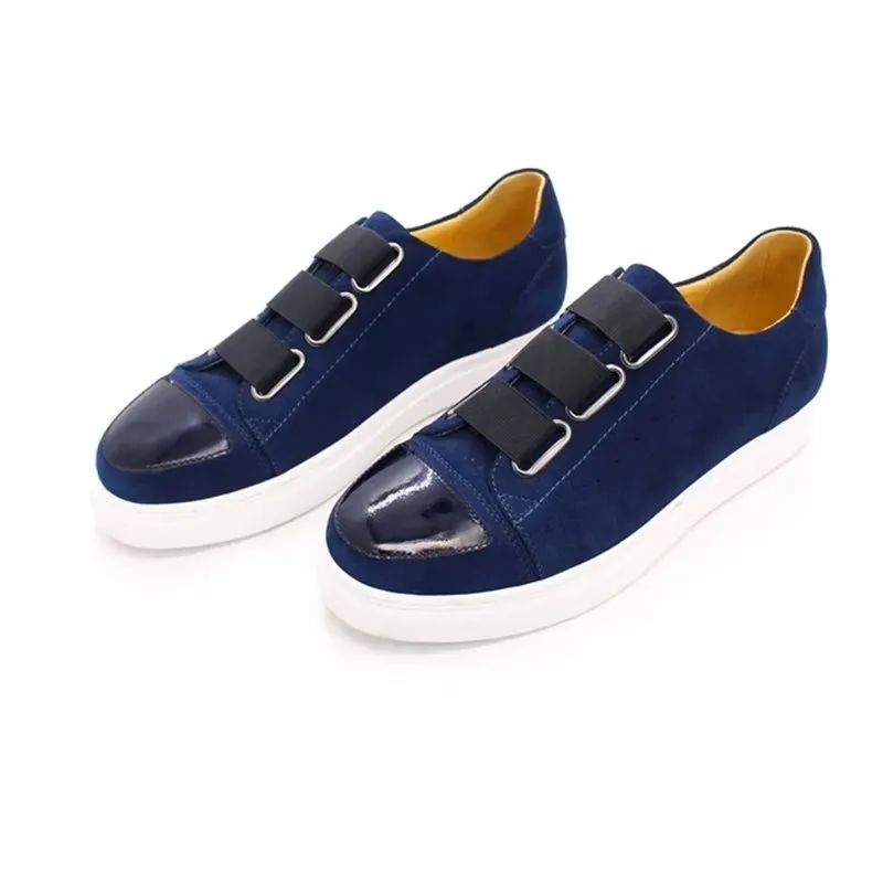 Luxury Cow Leather Hand-Painted Slip-On Shoes