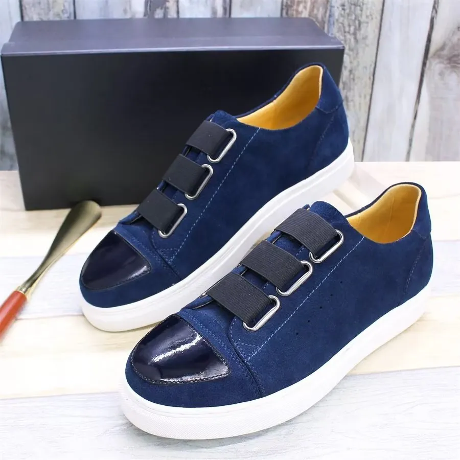 Luxury Cow Leather Hand-Painted Slip-On Shoes