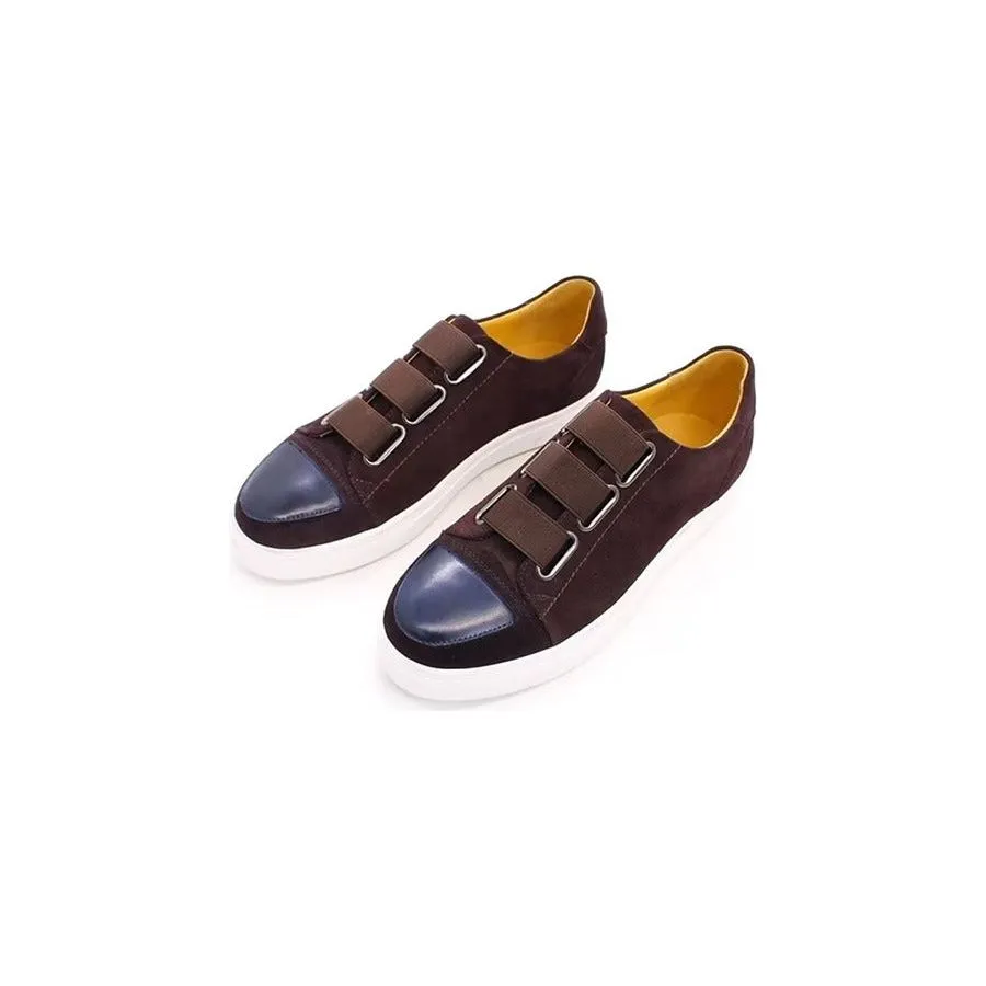 Luxury Cow Leather Hand-Painted Slip-On Shoes