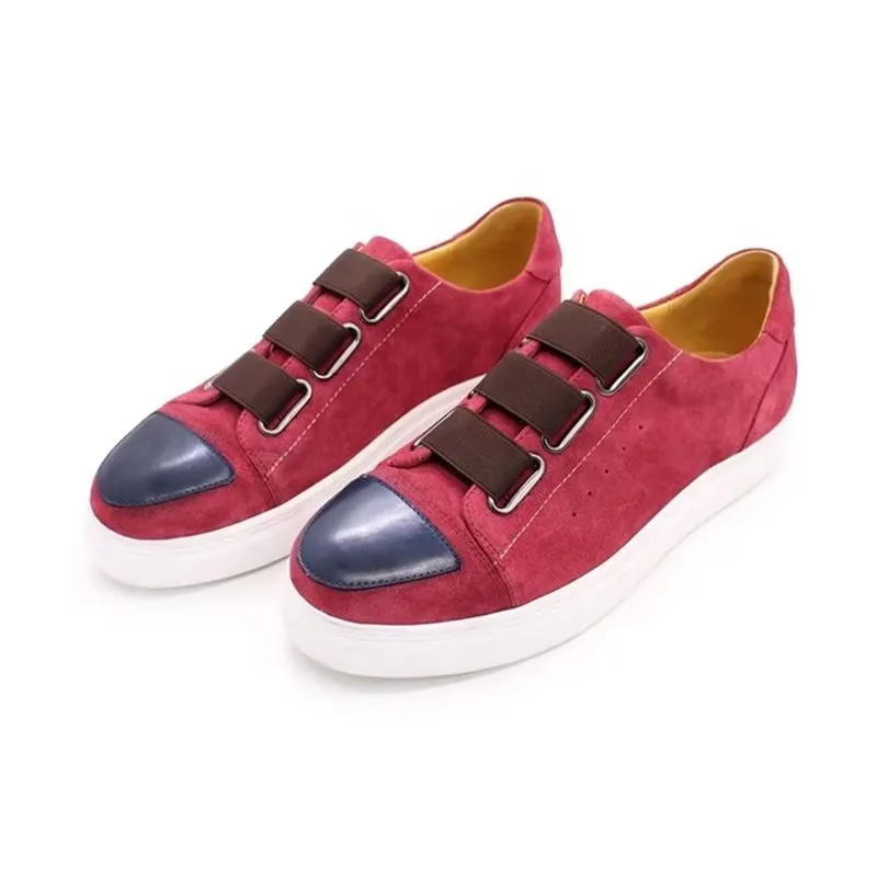 Luxury Cow Leather Hand-Painted Slip-On Shoes